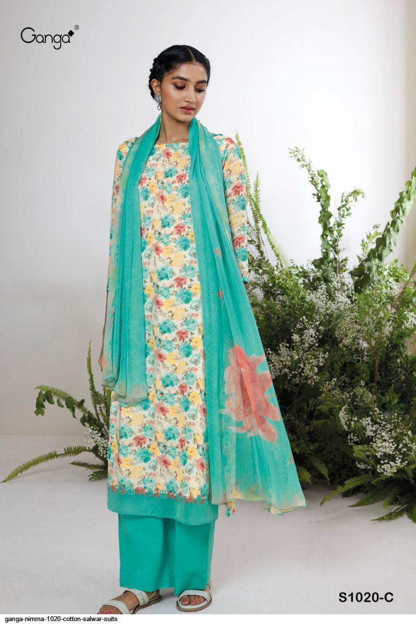 Ganga Nimma S1020 Regular Wear Wholesale Printed Salwar Kameez
